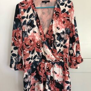Floral Olivaceous Romper